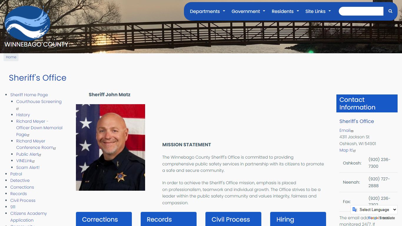 Sheriff's Office | Winnebago County